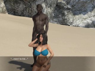 Black Guy Is Fucking A Hot Wife In Front HerHusband On A Nude Beach