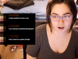 online sex work, advice, braless, glasses