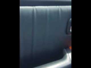 SUPERHORNY: Jacking off while driving unzip jeans