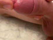 Preview 3 of THE GUY JERKS OFF A VERY EXCITED MEMBER. CUMMING A LOT OF CUM