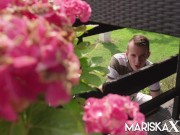 Preview 1 of MARISKAX French MILF Sandy Lou ass fucked outdoors