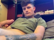 Preview 6 of Hot Teen guy caught jerking off in bed