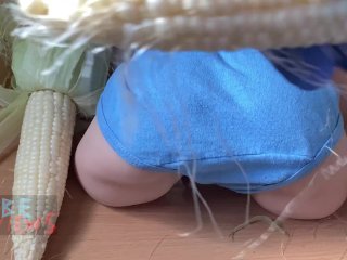 Fucked by 2 corn on cobs