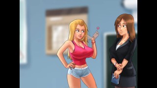 Summertime Saga Parte 64 Garota loira gostosa na escola