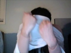 Naughty May Pt2! Quick showcase of my silicone vagina as i take off my female hand gloves
