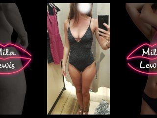 hotwife, bra, outfits, public changing room