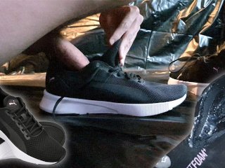 sneaker sex, cumshot, amateur, solo male