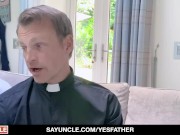 Preview 4 of 🔥Catholic Boy Enjoys Priest Cock