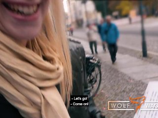 FILTHY BLIND DATE! Blonde tattoo chick Claudia Swea fuckedby stranger! WOLF WAGNERWolfWagner.Date