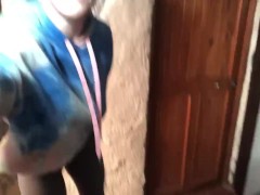 POV Girlfriend pisses herself for you! Pee desperation! - Screenshot 15 of 16 - Peeing Girls