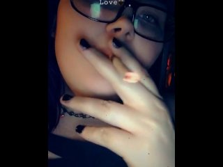 A casual late night smoke. (Smoking fetish)