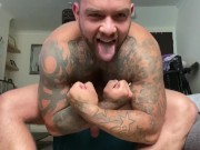 Preview 2 of Straight hunk Andy Lee caught wanking by old uncle