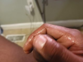 BlackDick Cum_After Masturbating for An Hour.