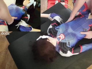 D.Va CosplaySex Doll Making MeCum Hard