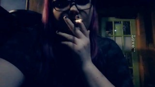 Public smoking fetish