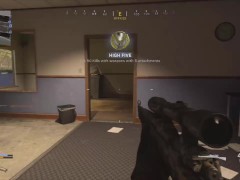 stepbrother gets his dick sucked after beating stepsister in a Call of Duty game
