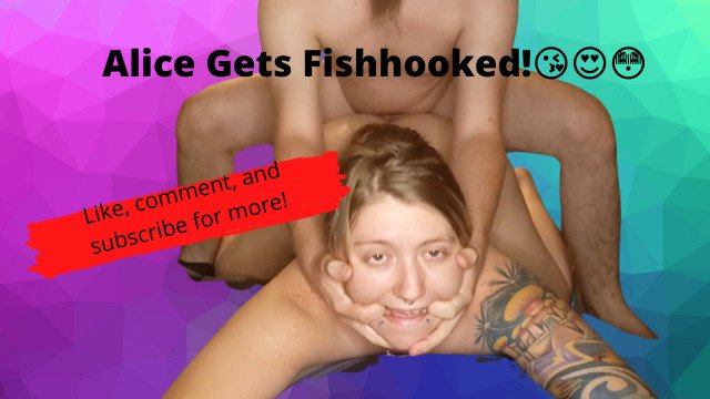 Watch Bondage Video:Alice Rose gets Tied Down and Fucked then Fishooked and Rode