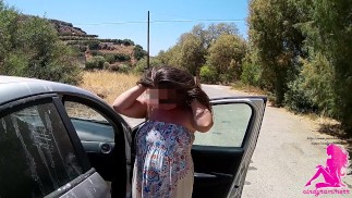 Undressing and changing my clothes near busy road