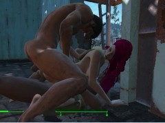 Sex wif in a porn game fallout 4. Threesome fuck wife | Porno Game, 3D