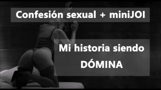 In Spanish A Dómina Tells You Her Story While Masturbating You