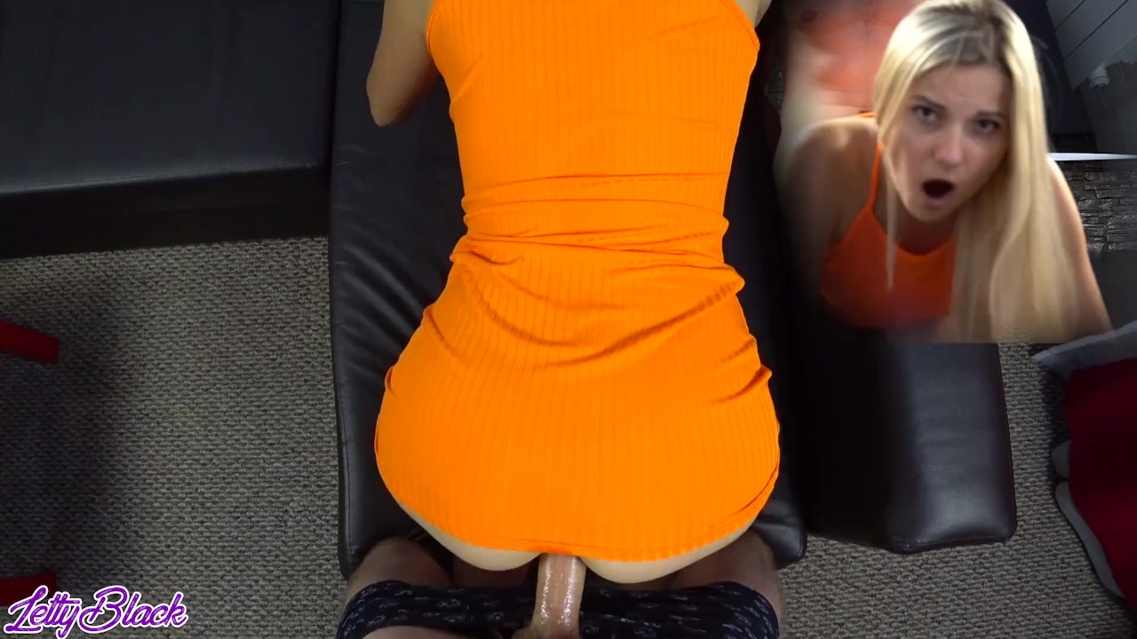 Pure POV follando con vestido naranja apretado - Letty Black mueve su Booty