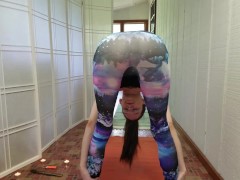 Stretching In My Tight Yoga Pants