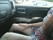 Preview 2 of Parking lot whore needed a ride and let me finger bang her little pussy in public !