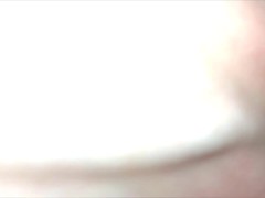 Sperm harvesting from fucked pussy with closeup of creampie inside the tight and shaved vagina