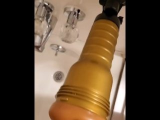 Short snapchat video fucking fleshlight and cumming