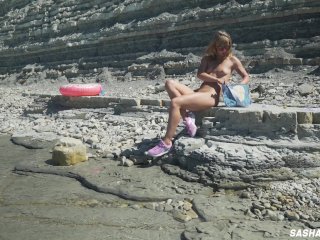 FREE VIDEO - Awesome_kinky nudist girl in the public beach - Sasha Bikeyeva