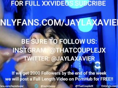 He Kisses her after Cumming in her Mouth!! Horny Couple wants you to watch!!