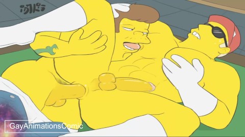 HENTAI -Los Simpson - Animacion Gay Caricatura Comic