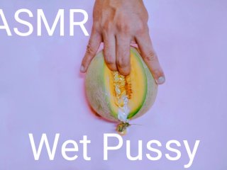 erotic asmr, solo female, dildo masturbation, big tits