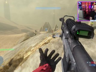 pc gameplay, fetish, halo, solo male