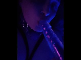 Milf horny and masterbate with ball gag