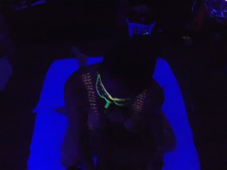 Painted milf sucks, fucks, and_squirts.