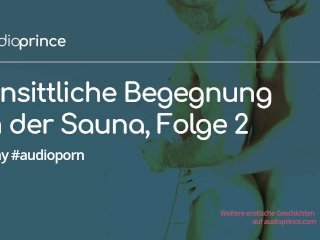 Gay Audio Porn: Unsittliche Begegnung in der Sauna, Folge 2