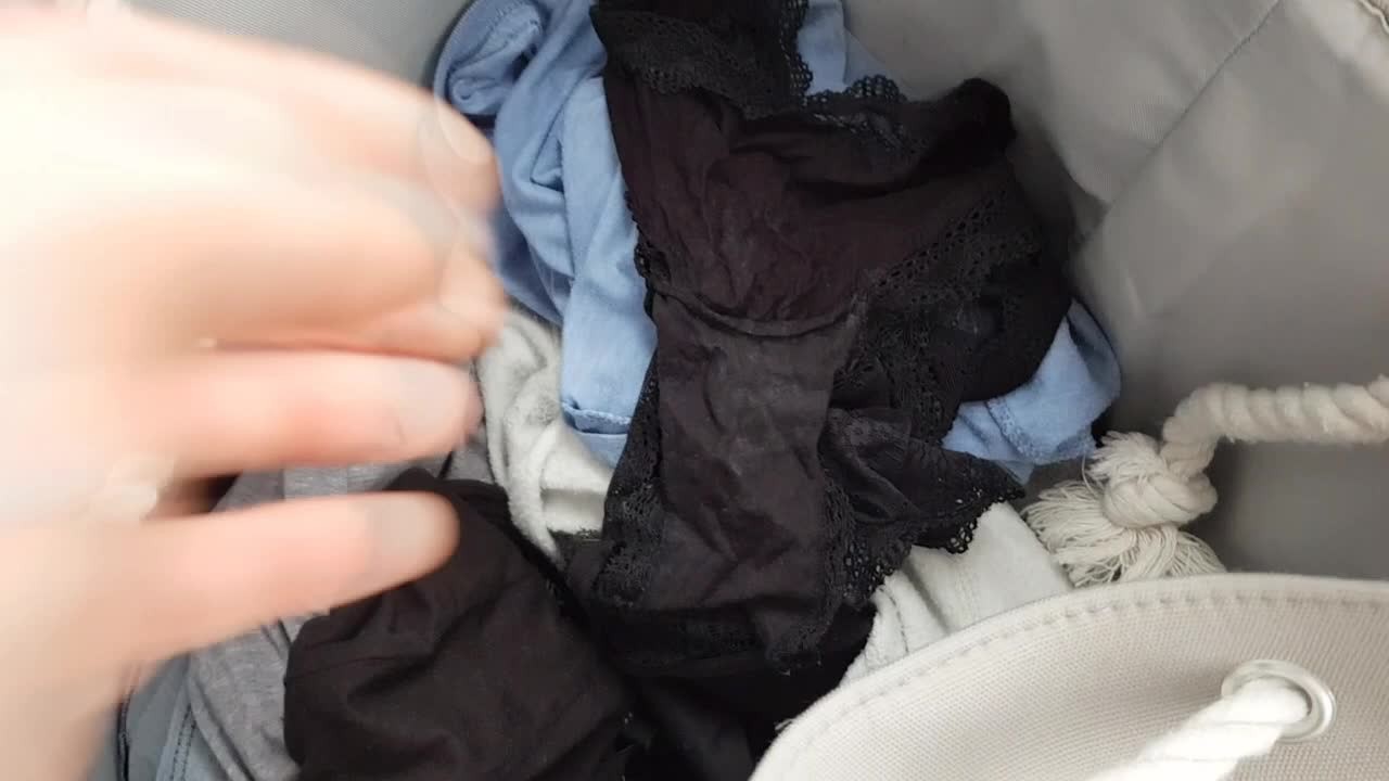 Cum on Dirty Panties - Panty Raid from Laundry - Pornhub.com