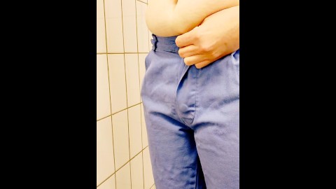 BBW popping button of way too tight pants (short vid)