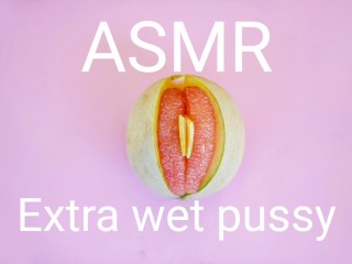 ASMR Coño Extra Mojado Con Orgasmo Gimiendo