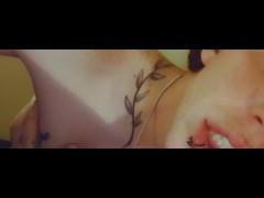 Tgirl sucks on dildo tease - Screenshot 13 of 16 - Transgender