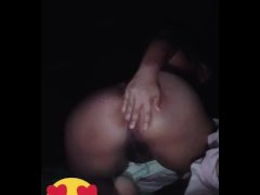 Mis pelos empapados de mis babas calientes, mi culito baboso ansioso