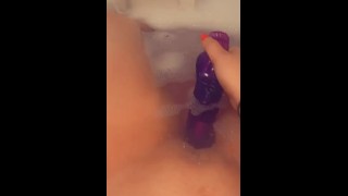 Fucking myself in the bath 