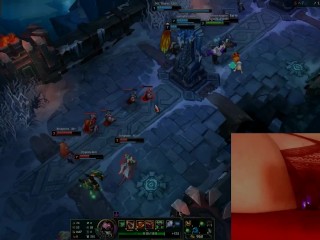 My new toy makes me cum multiple times while playing League_of Legends #12 Luna