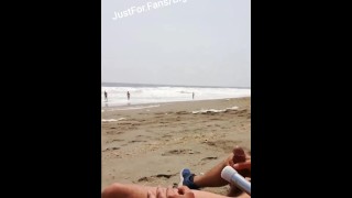 Not A Nude Bigcockflasher Jerking Off Naked On The Beach