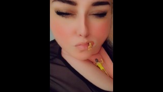 With Her Butt Thighs Rolls And Tits BBW GIANTESS Slays All Of Her Little Admirers While Dozing Off