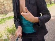 Preview 2 of Masturbating and Naked in a Public Park