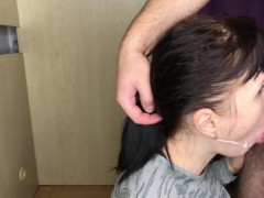 "ТОЛЬКО НЕ ГЛУБОКО Я ТЕБЯ НУ ЗАЙ" РУССКУЮ ШЛЮХУ ОТИМЕЛИ В РОТ ГОРЛОВОЙ МИНЕТ С РАЗГОВОРАМИ! 4К - Screenshot 4 of 16 - Submissive Cuckold