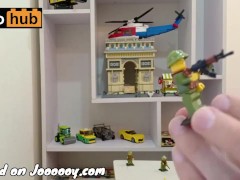 3 Lego minifigures of Vietnamese soldiers