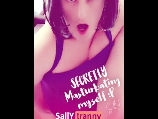 A SEXY TRANNY SECRET Masturbation UNDER a TABLE!!!
